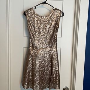 Gold sequin dress- size S